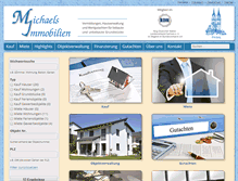 Tablet Screenshot of michaels-immobilien.de